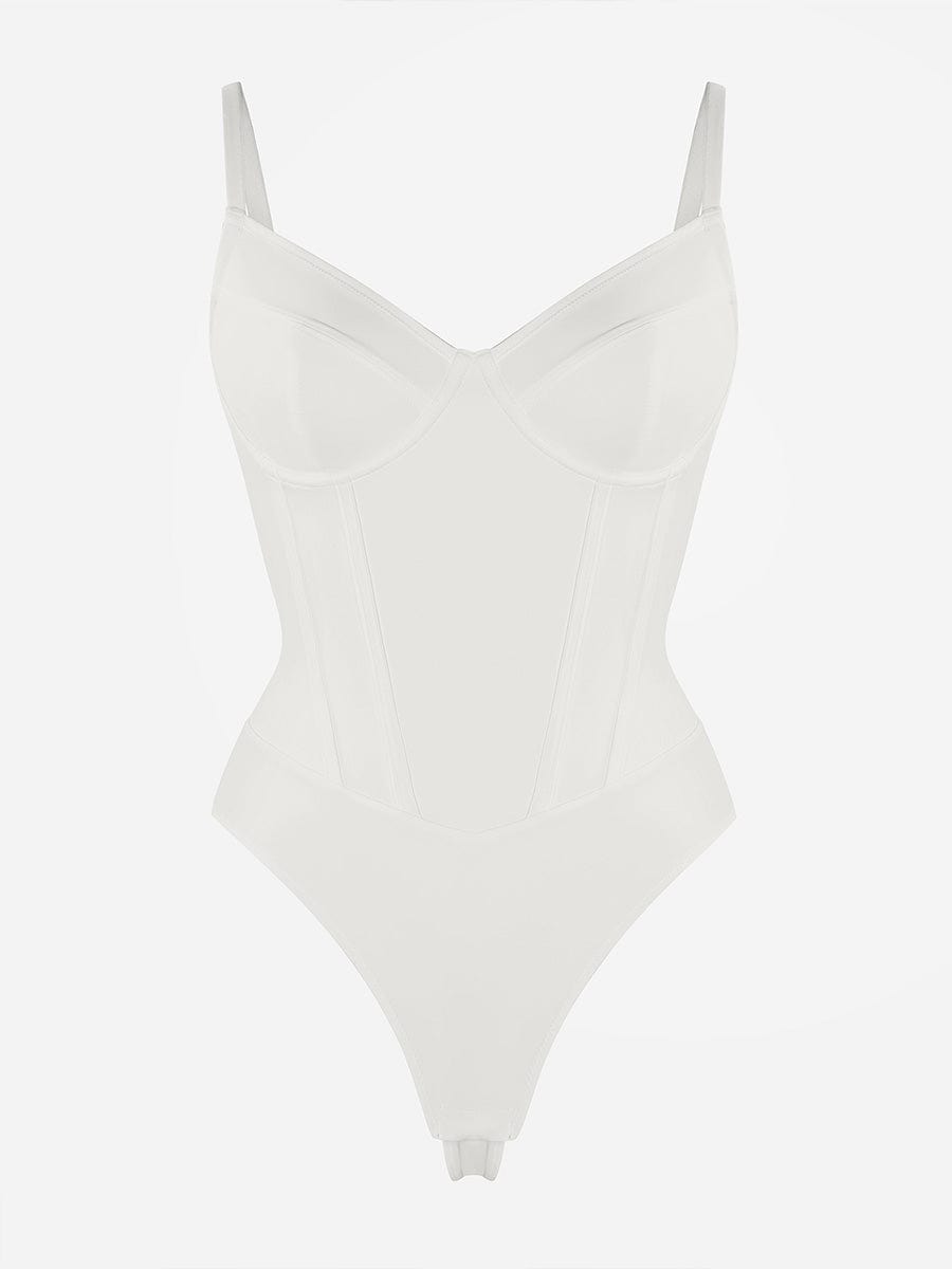 Integrated Corset Body with Bra Thong Shapewear Bodysuit