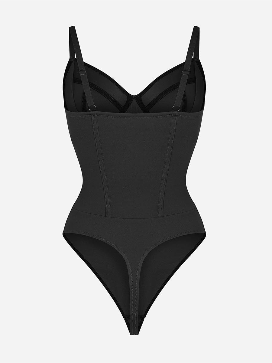 Integrated Corset Body with Bra Thong Shapewear Bodysuit