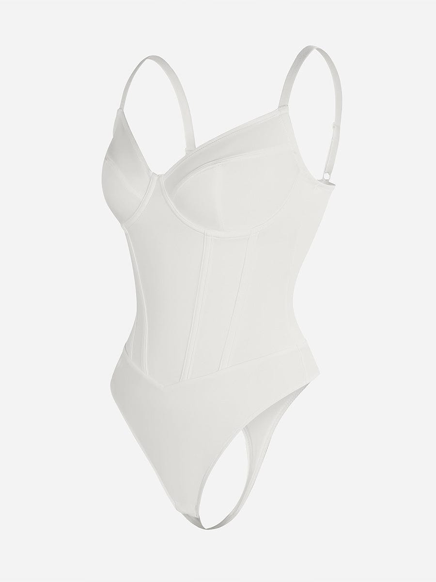 Integrated Corset Body with Bra Thong Shapewear Bodysuit