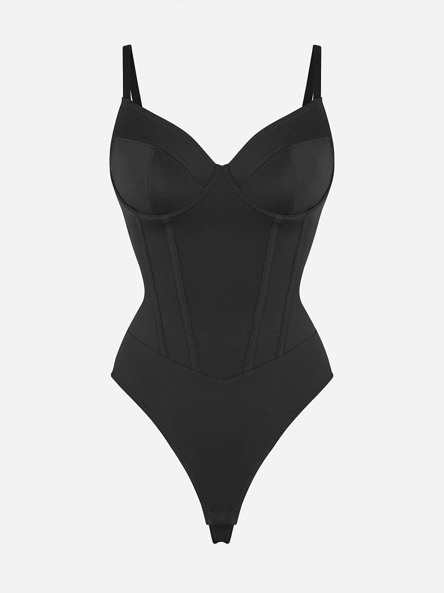Integrated Corset Body with Bra Thong Shapewear Bodysuit