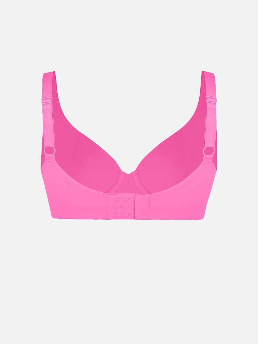 Unpadded Underwired Deep V-Neck Side Support Bra
