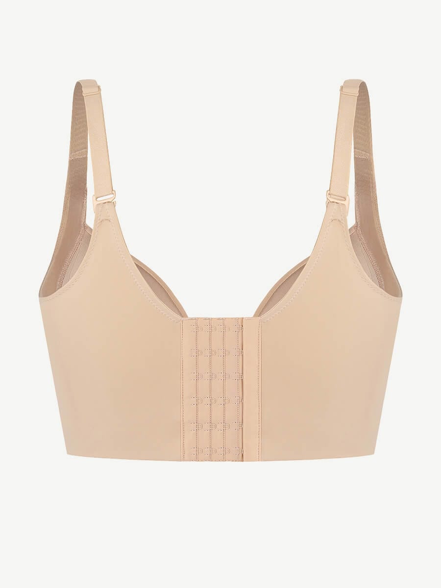Skin Underwire Push-Up Sculpting Uplift Hide Back Fat Full Coverage Bra