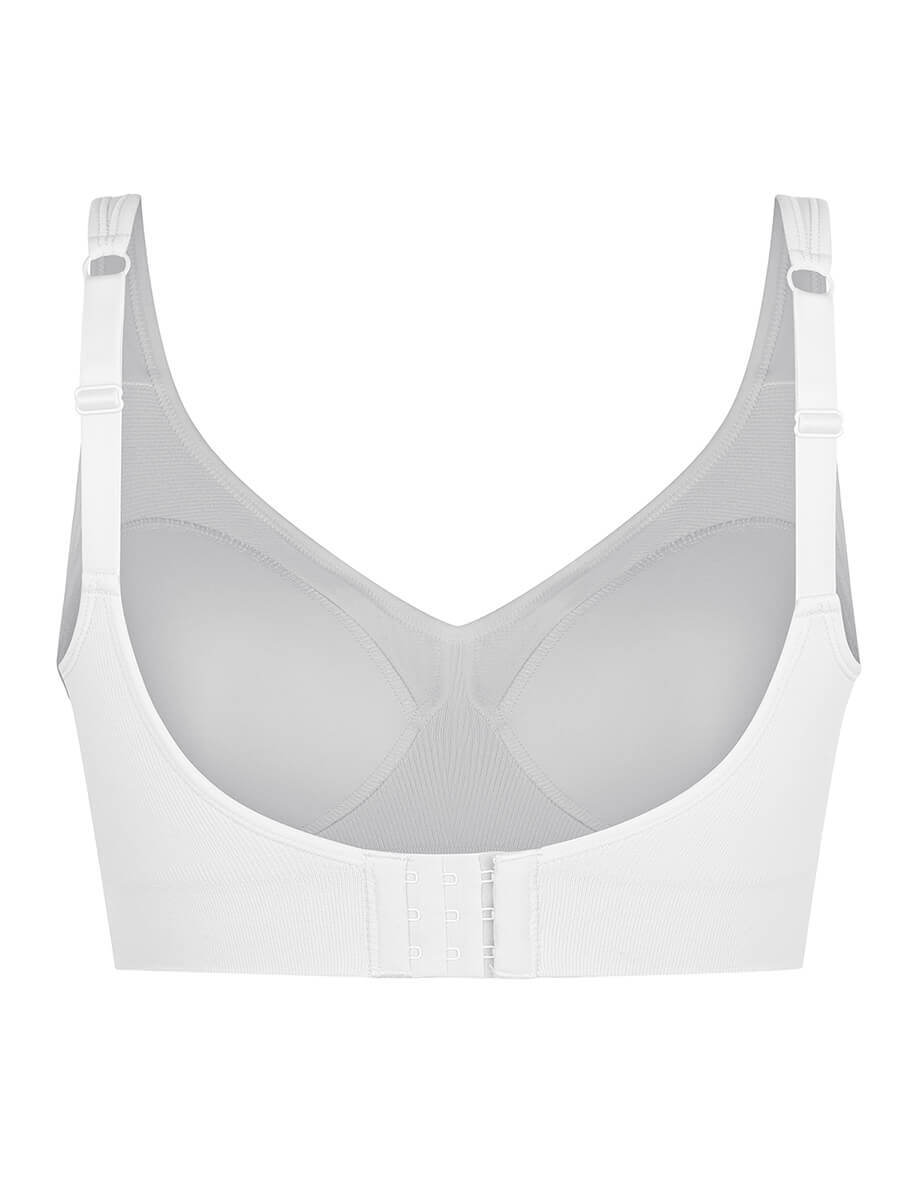 Wireless Seamless Bust Support Wide Shoulder Straps Shapewear Bra