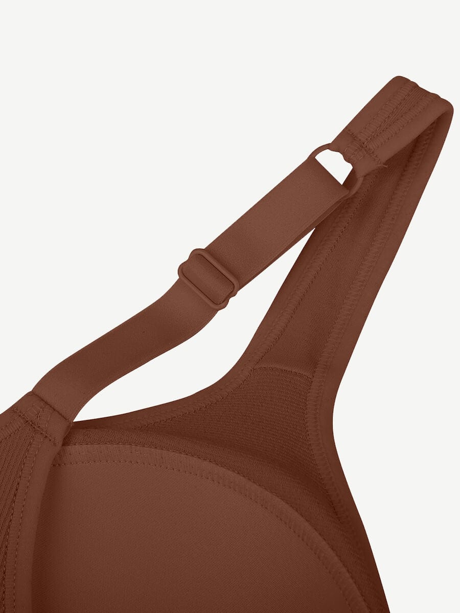Wireless Seamless Bust Support Wide Shoulder Straps Shapewear Bra