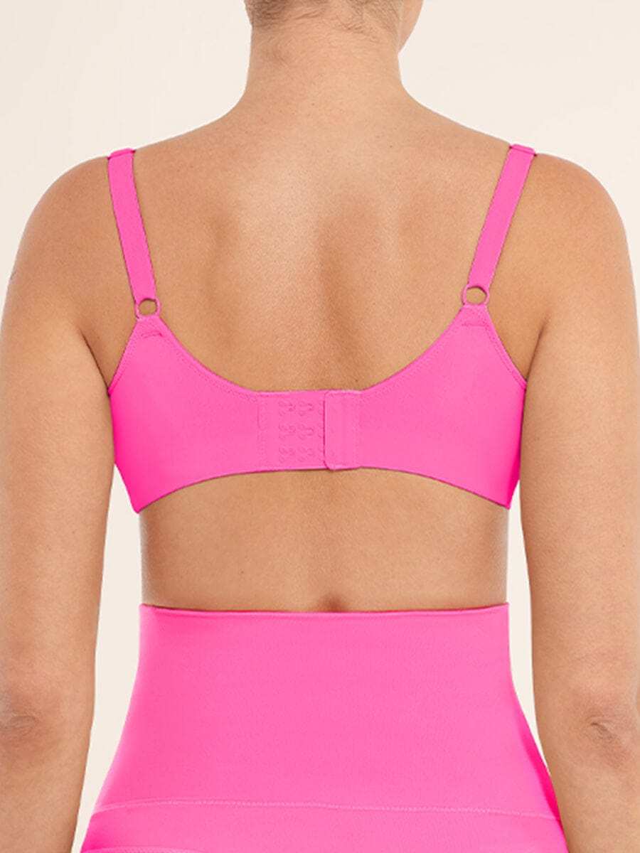 Seamless Comfort Underarm Smoothing V-Neck Bralette with Adjustable Straps