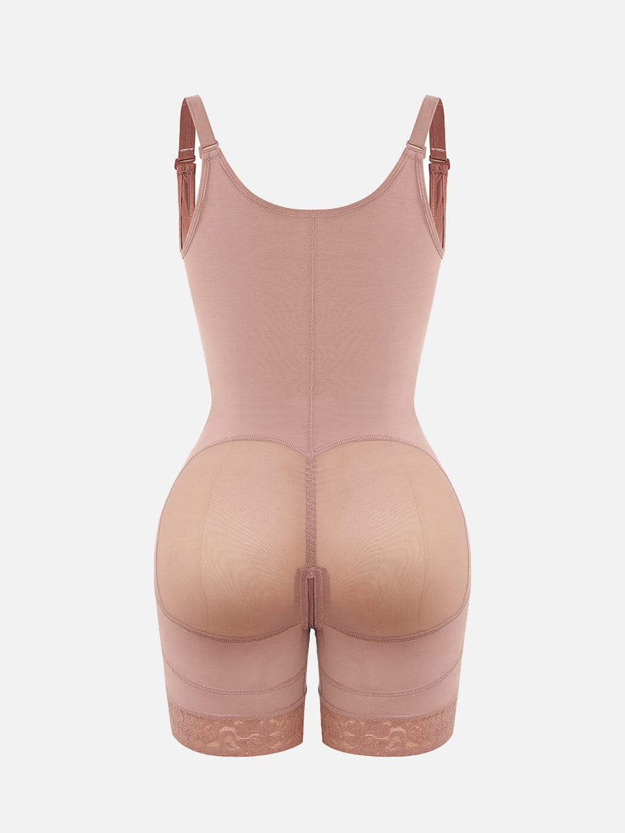 Breathable Latex Open Bust Tummy Control Firm Compression Shapewear
