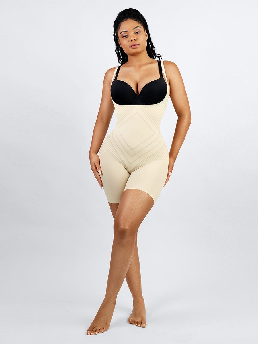 Liquid Spandex Air Slim Open-Bust Mid-Thigh Shaping Boyshort Shapewear