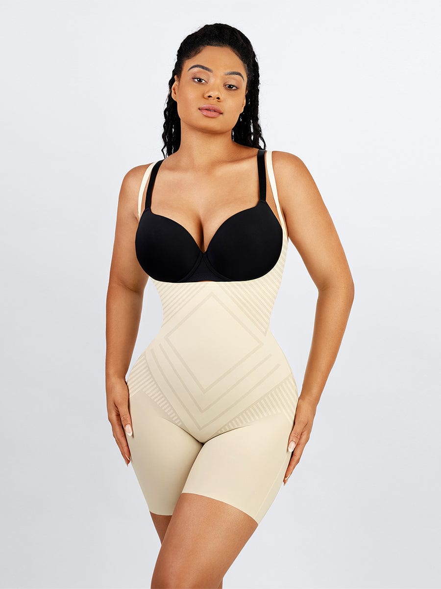Liquid Spandex Air Slim Open-Bust Mid-Thigh Shaping Boyshort Shapewear