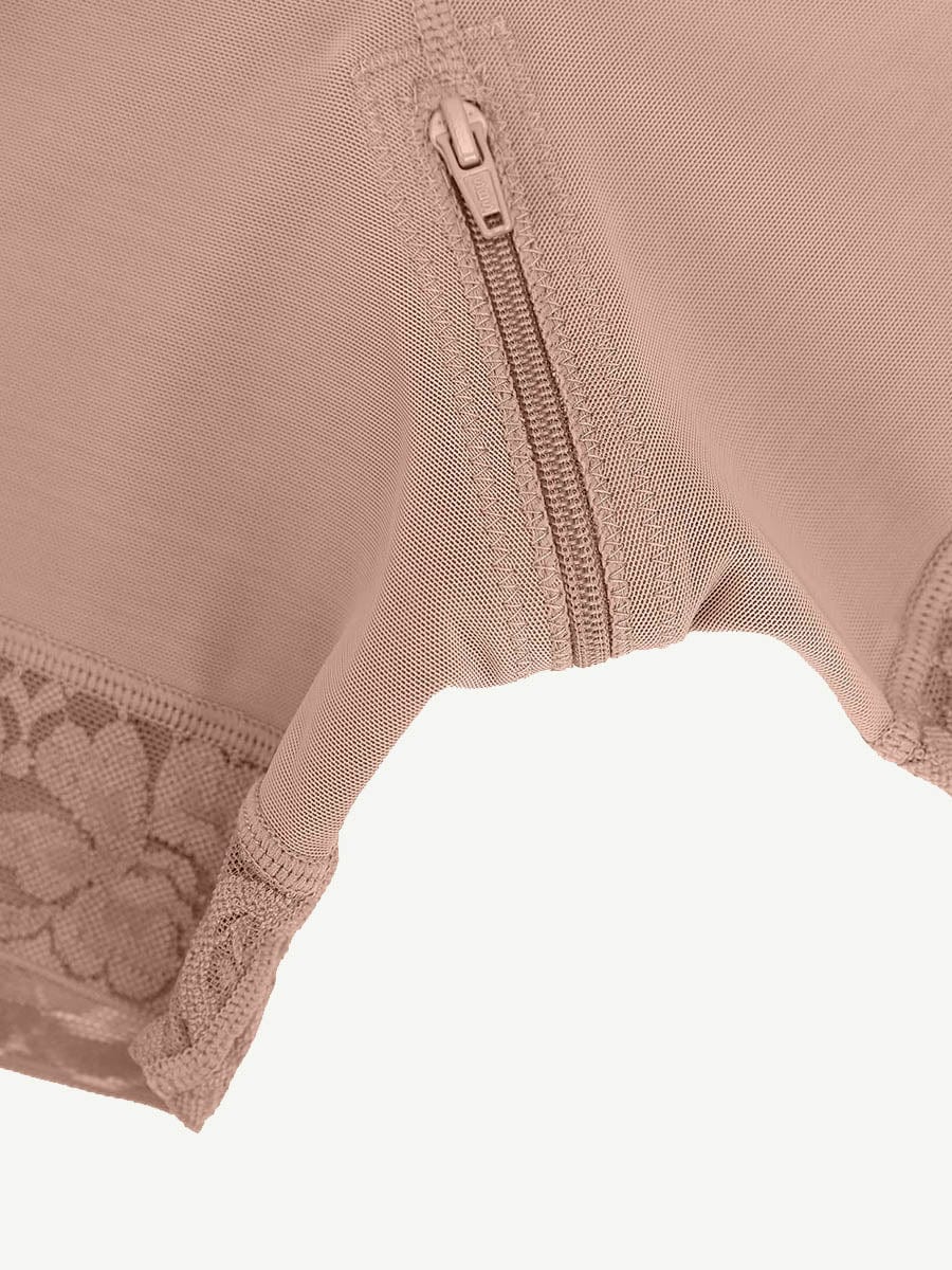 Sexy Lace Firm Compression Latex Buttocks Lifting Shapewear