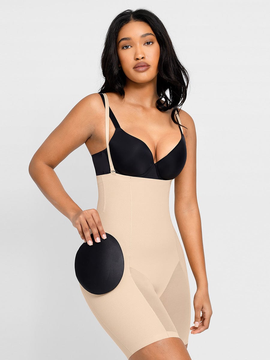 3 IN 1 High Waist Tummy Control Padded Hips And Butt Seamless Shaper