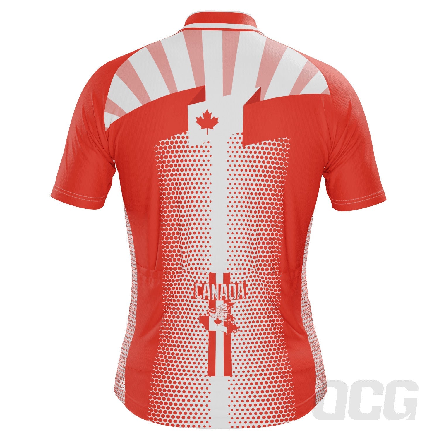 Men's World Countries Team Canada Icon Short Sleeve Cycling Jersey