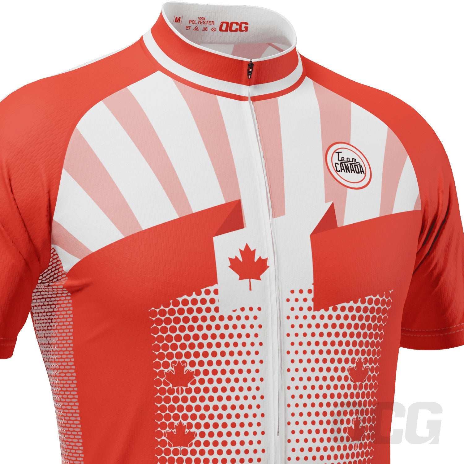 Men's World Countries Team Canada Icon Short Sleeve Cycling Jersey