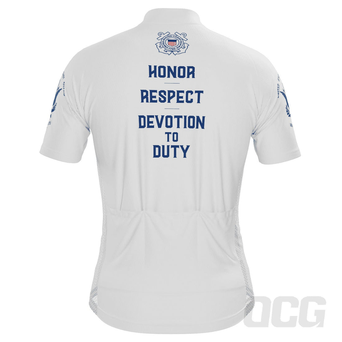 Men's USAF United States Coast Guard Short Sleeve Cycling Jersey