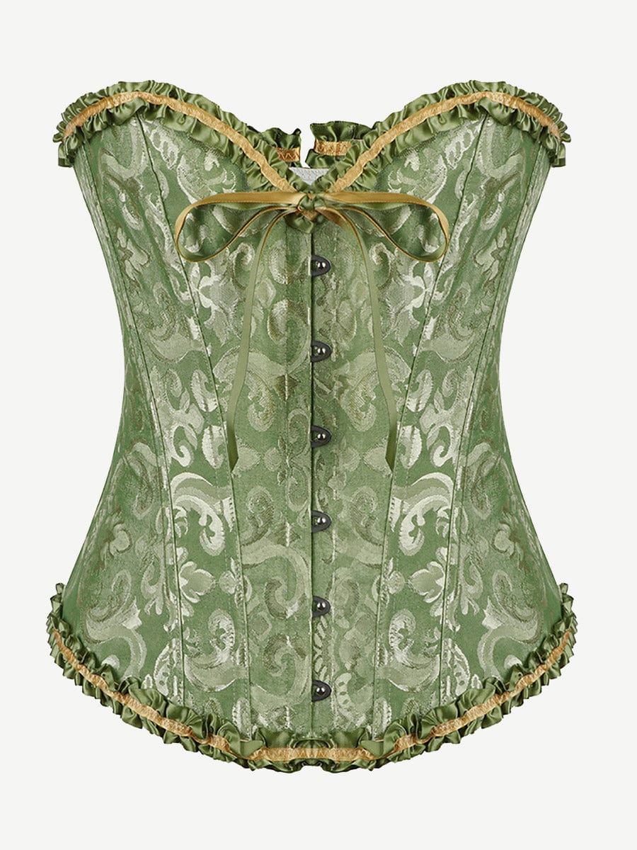 Curve Creator Stylish Lace Up Gothic Bustiers Corsets Satin Steel Boned Bodyshaper