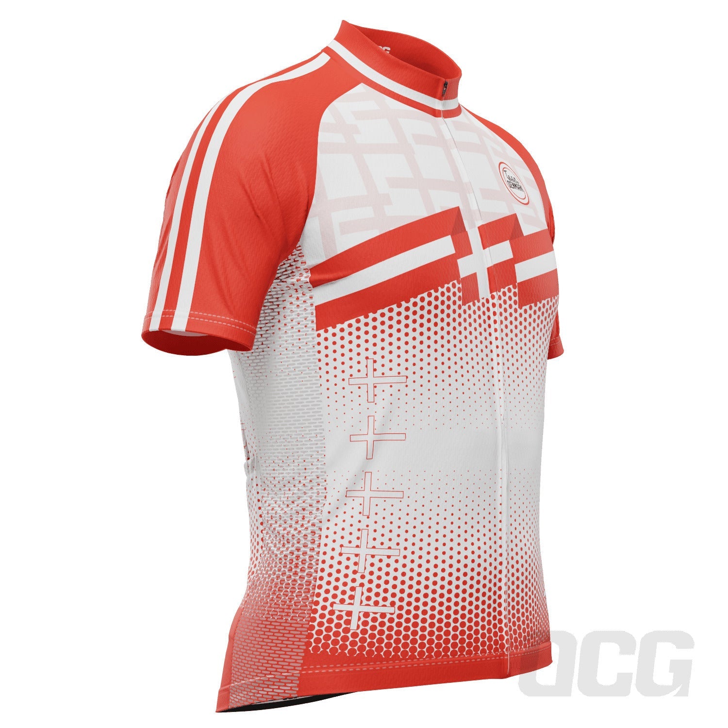 Men's World Countries Team Denmark Icon Short Sleeve Cycling Jersey
