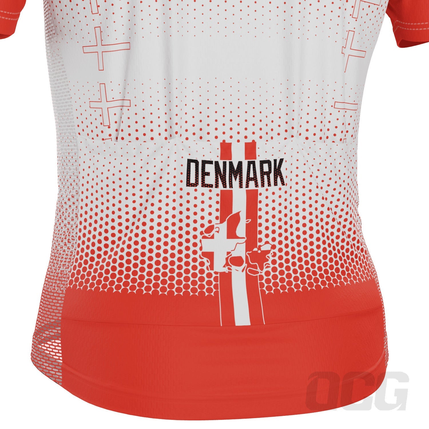 Men's World Countries Team Denmark Icon Short Sleeve Cycling Jersey