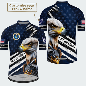 Men’s Personalized U.S. Air Force Eagle Pride Cycling Jersey & Kit