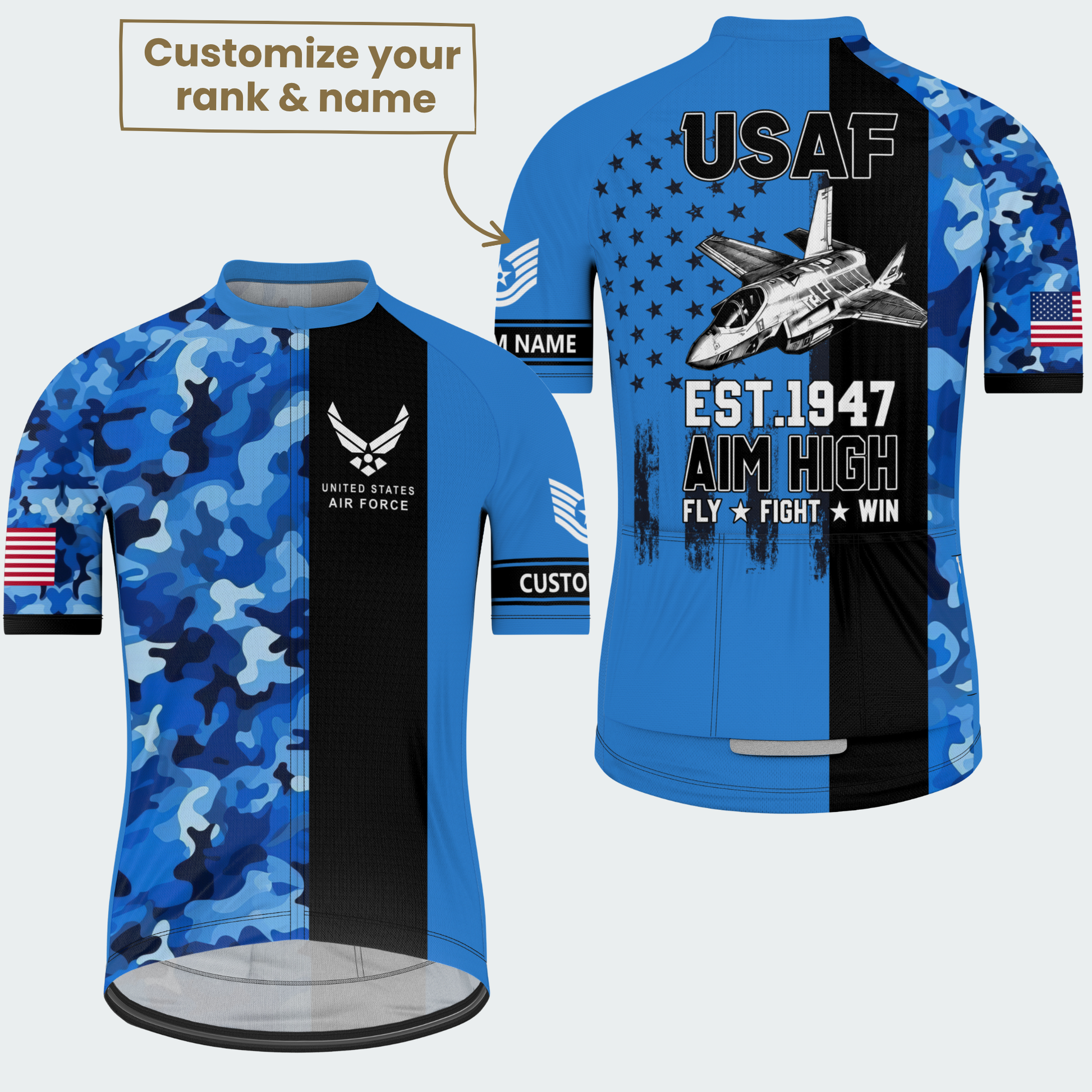 Men’s Personalized USAF Cycling Jersey & Kit