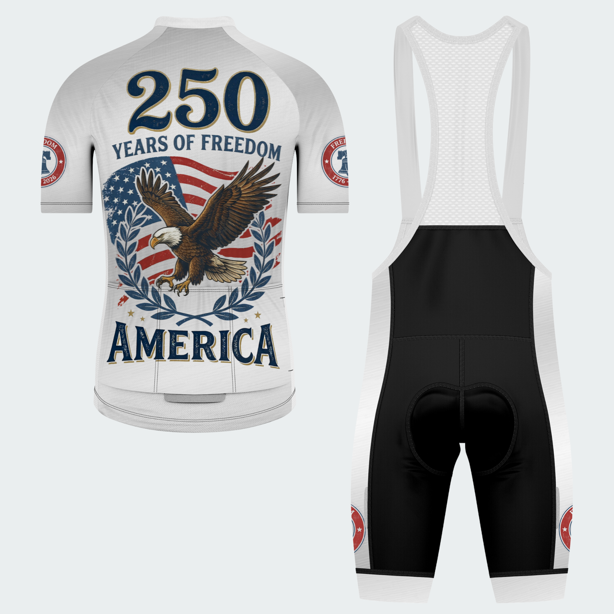 Men’s American Pride USA Heritage Eagle 250 Regular Fit Cycling Kit