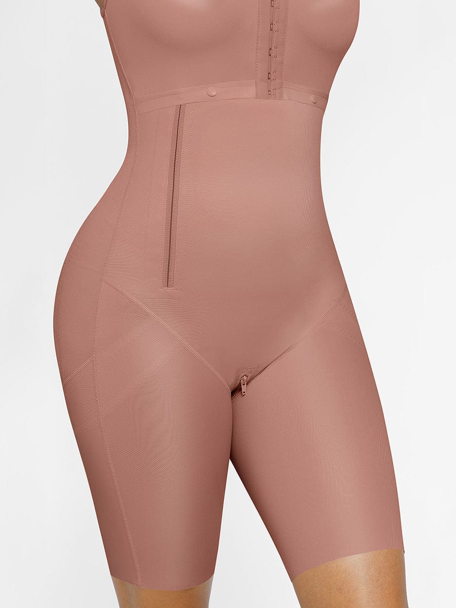 Post-Operative Breast-Covering Side-Zip Body Shaper