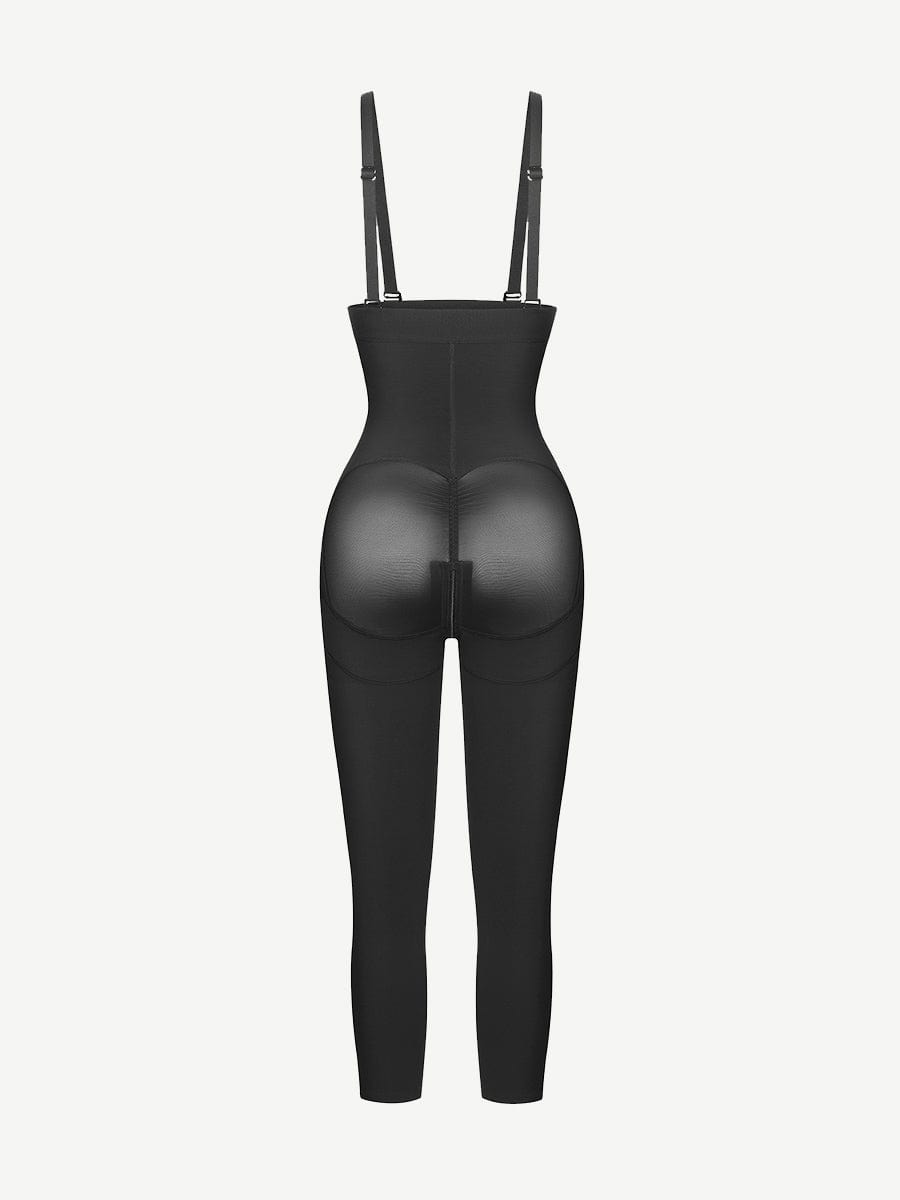 Latex Open Bust Tummy Control Shapewear with Adjustable Straps