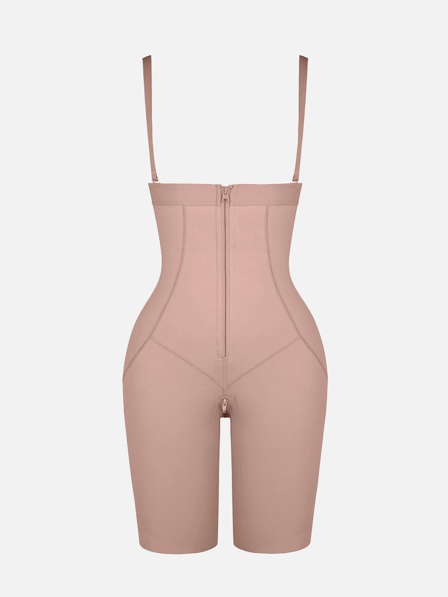 Body Shaper clips inside for post-operative wear and removable shoulder straps