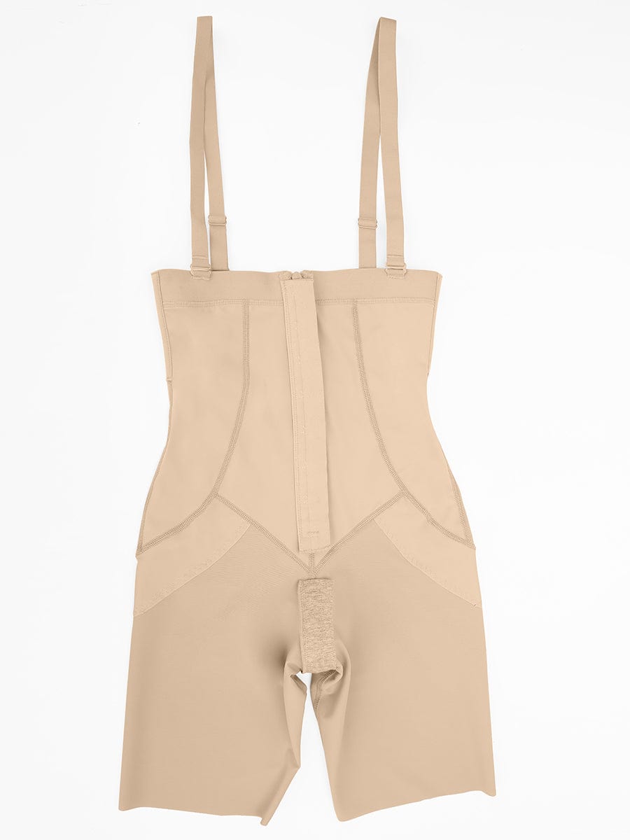 Body Shaper clips inside for post-operative wear and removable shoulder straps