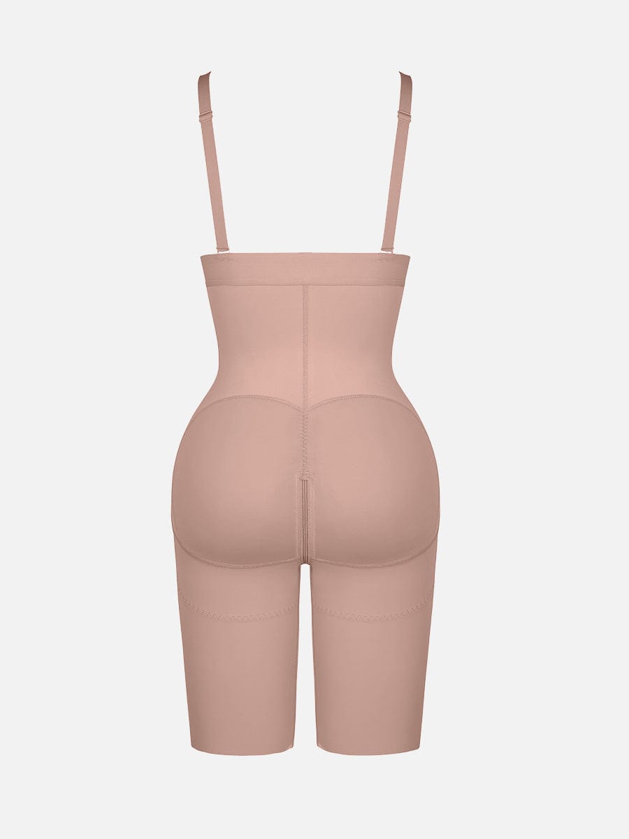 Body Shaper clips inside for post-operative wear and removable shoulder straps