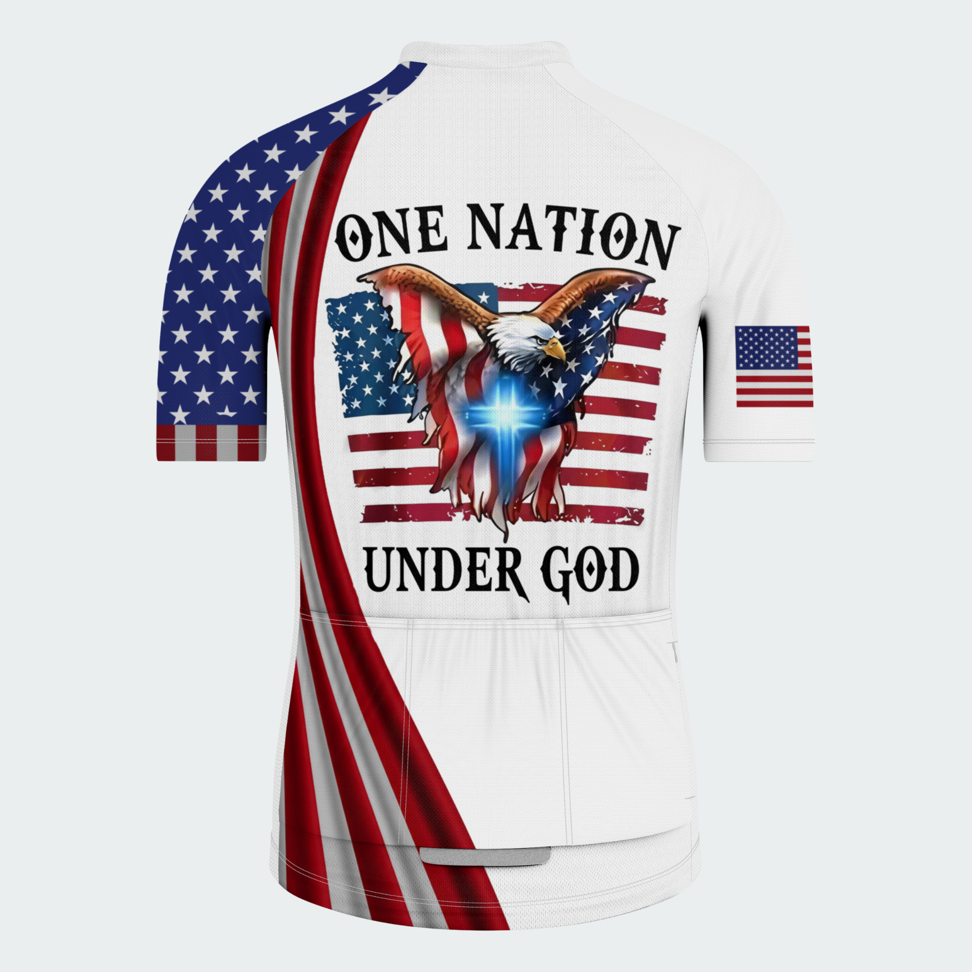 Men’s American Pride One Nation Under God Faith & Freedom Regular Fit Cycling Kit