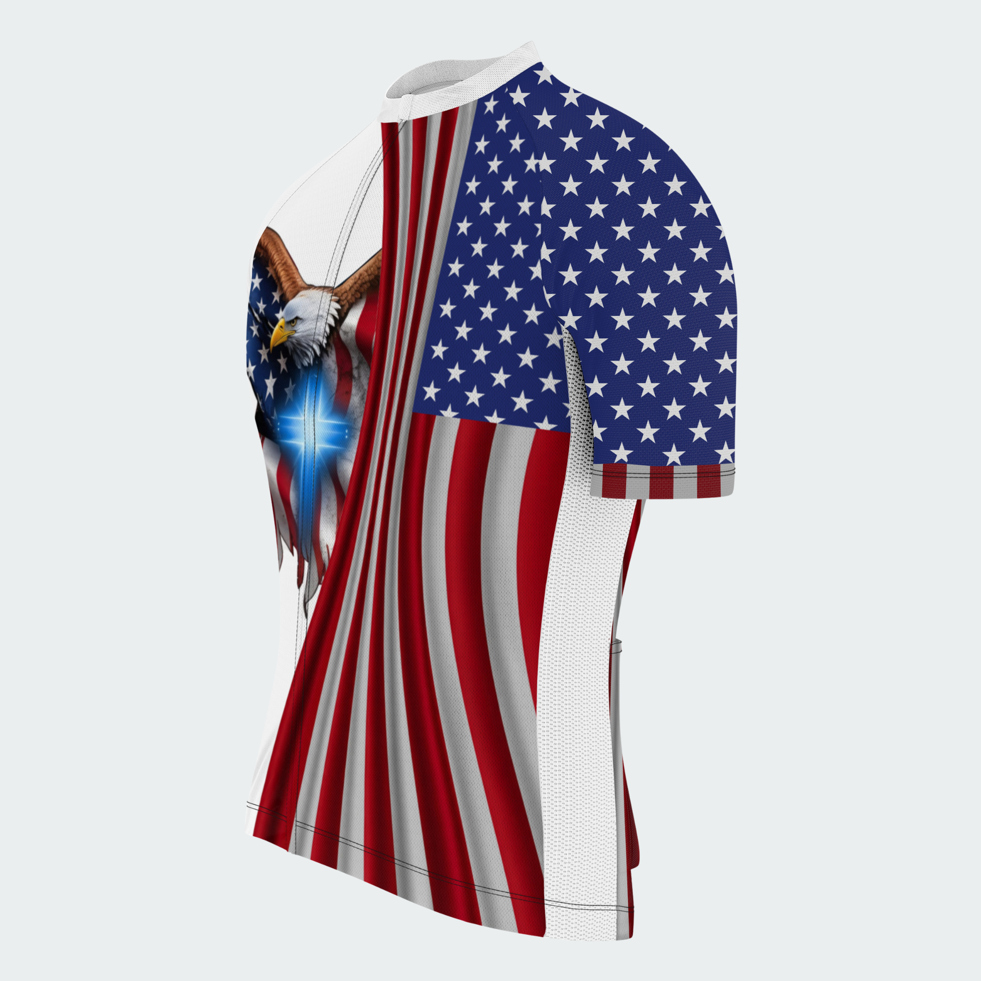 Men’s American Pride One Nation Under God Faith & Freedom Regular Fit Cycling Kit