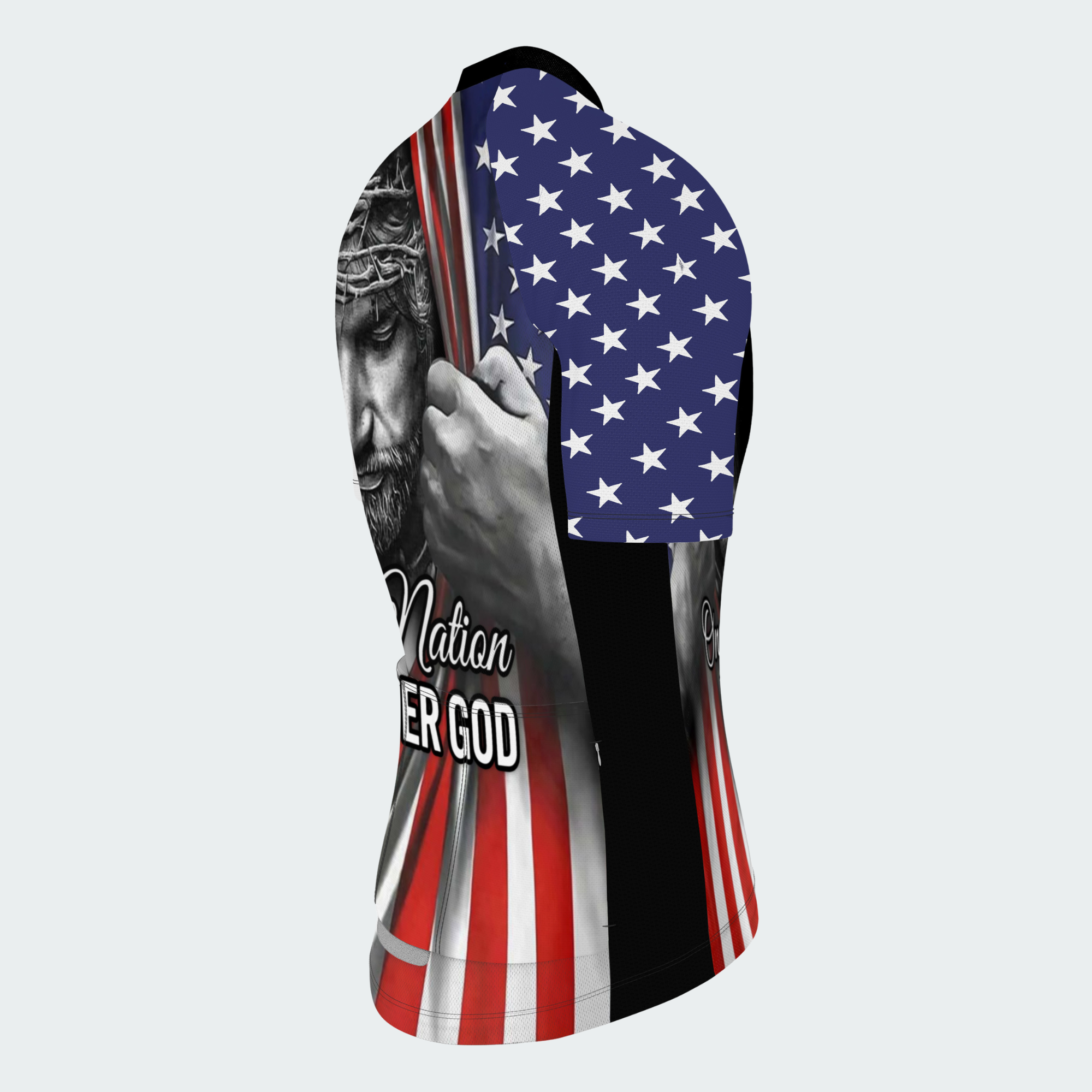 Men’s American Pride One Nation Under God Faith Tribute Regular Fit Cycling Kit