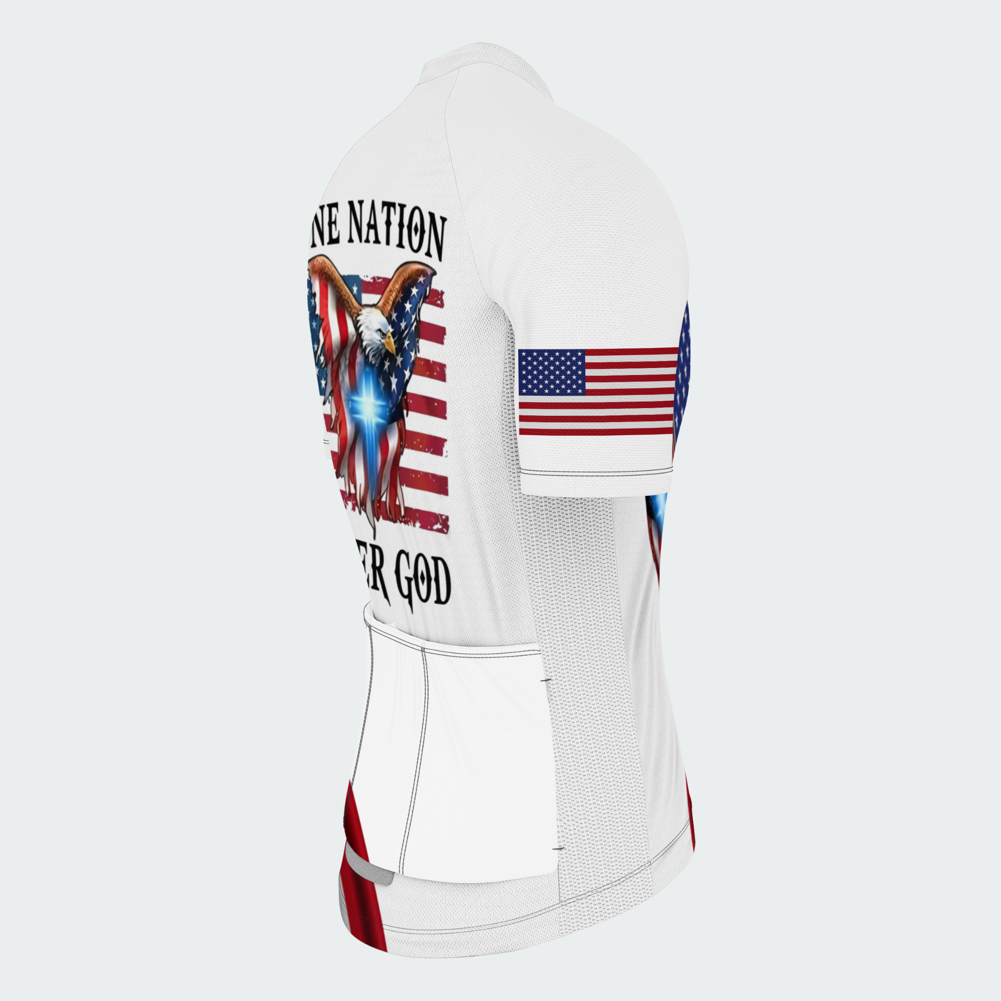 Men’s American Pride One Nation Under God Faith & Freedom Regular Fit Cycling Kit