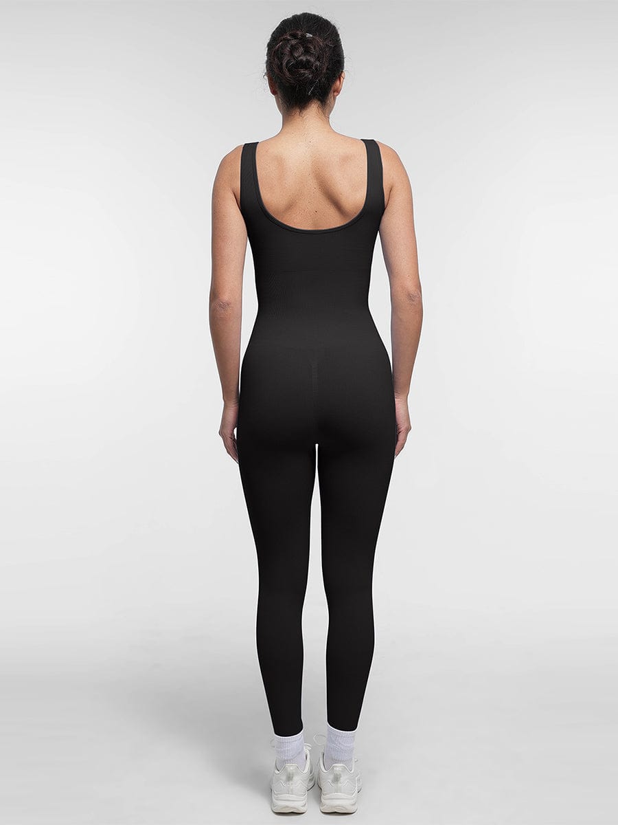 Seamless Square Neck U-Shaped Back Design Shaping Jumpsuit