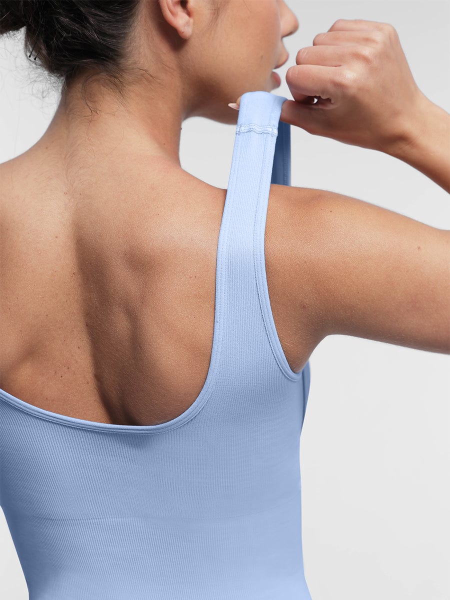Seamless Square Neck U-Shaped Back Design Shaping Jumpsuit