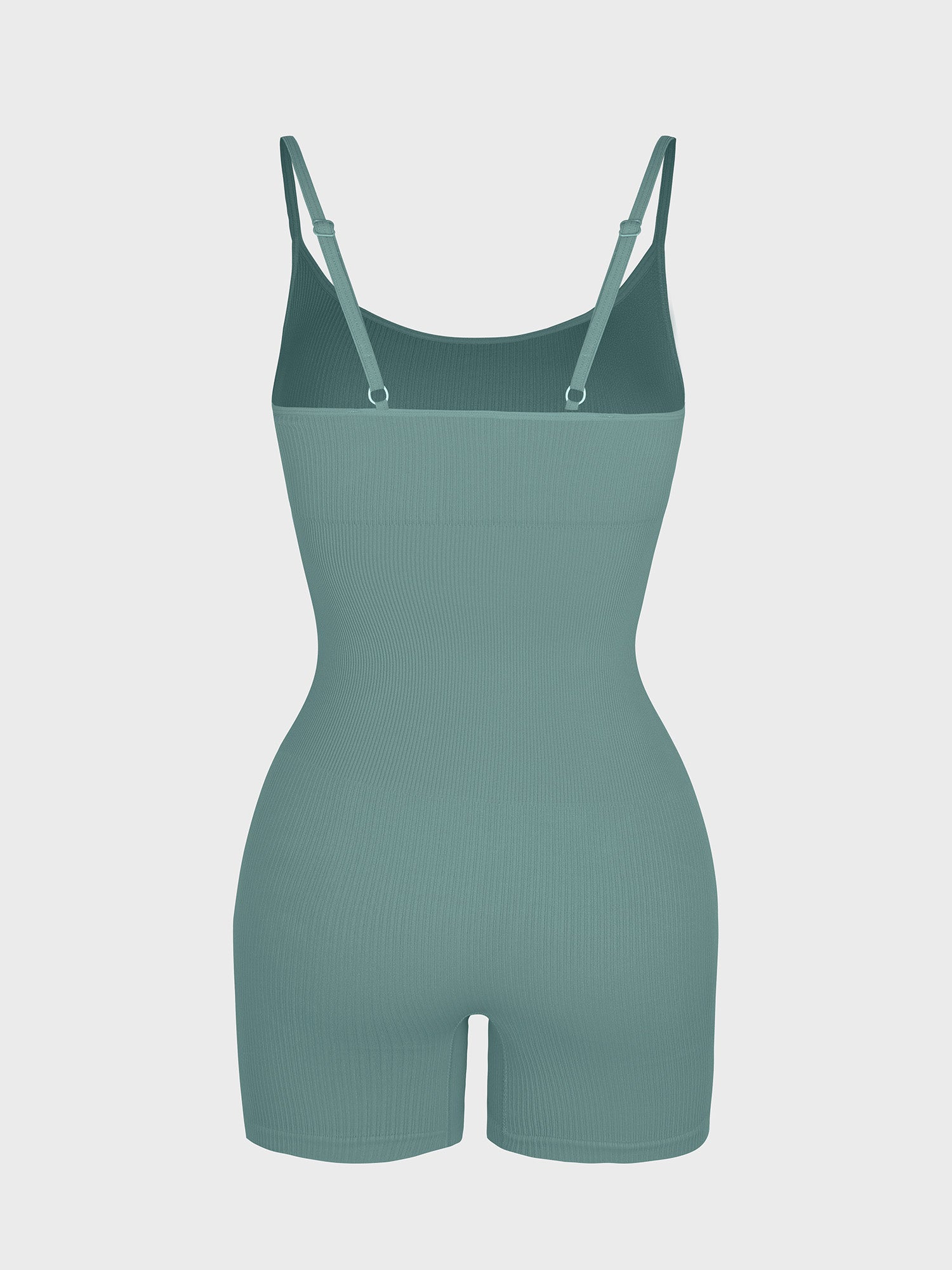 Eco-friendly🌿 Seamless Ribbed Tank Shapewear Romper with Adjustable Straps