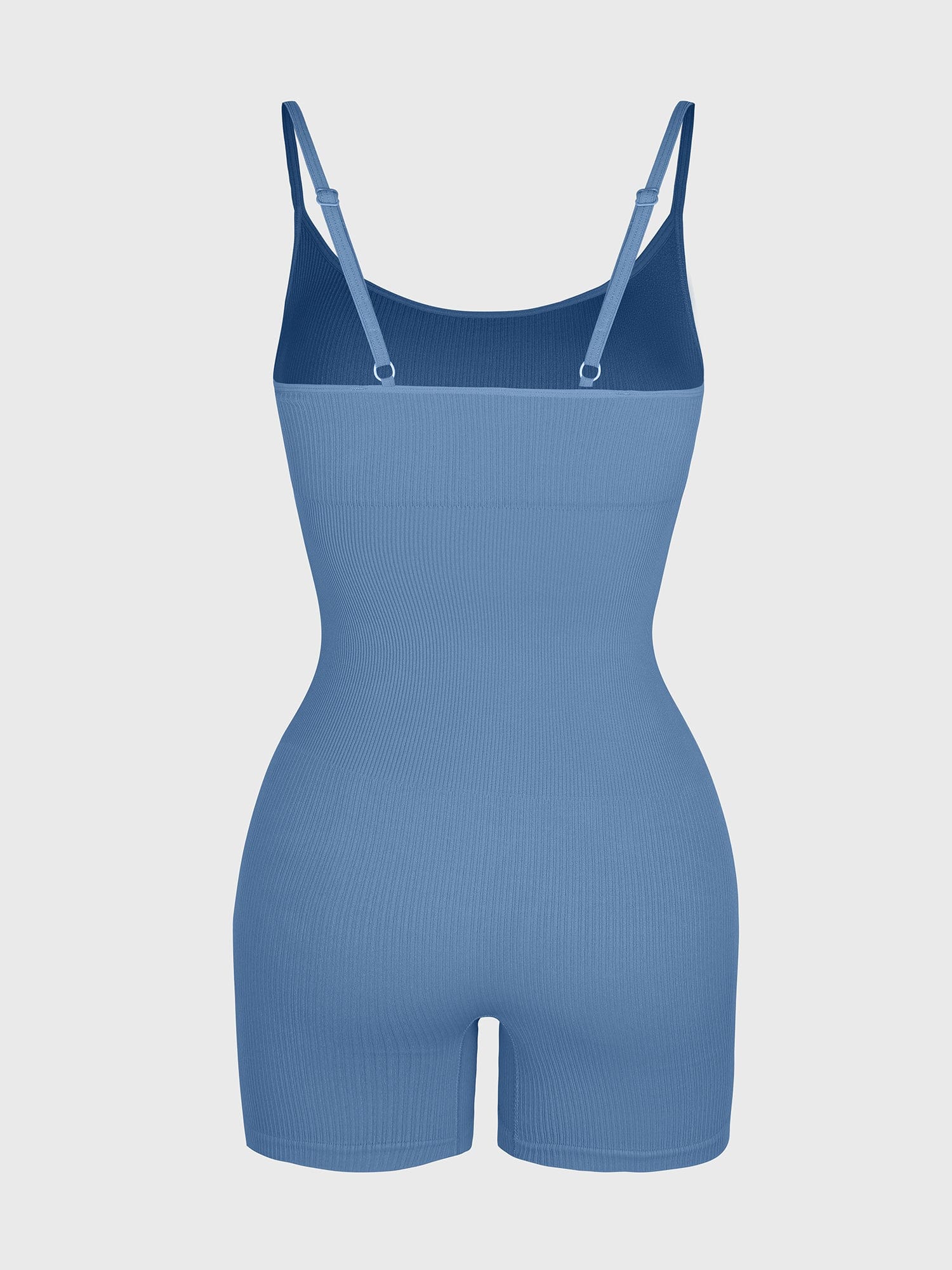 Eco-friendly🌿 Seamless Ribbed Tank Shapewear Romper with Adjustable Straps