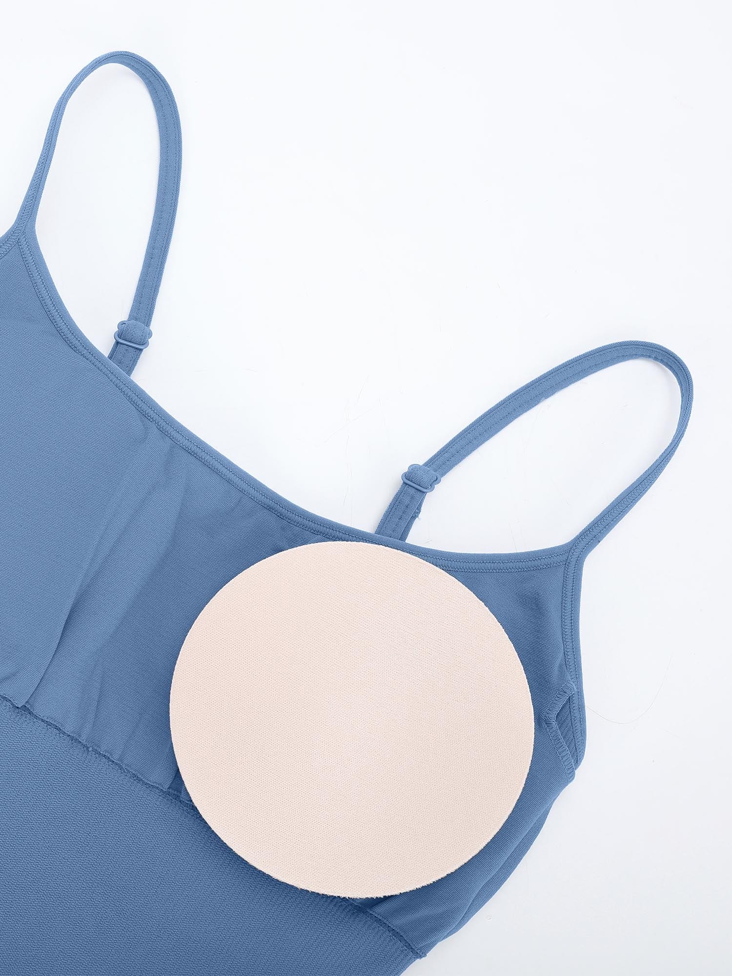 Eco-friendly🌿 Seamless Ribbed Tank Shapewear Romper with Adjustable Straps
