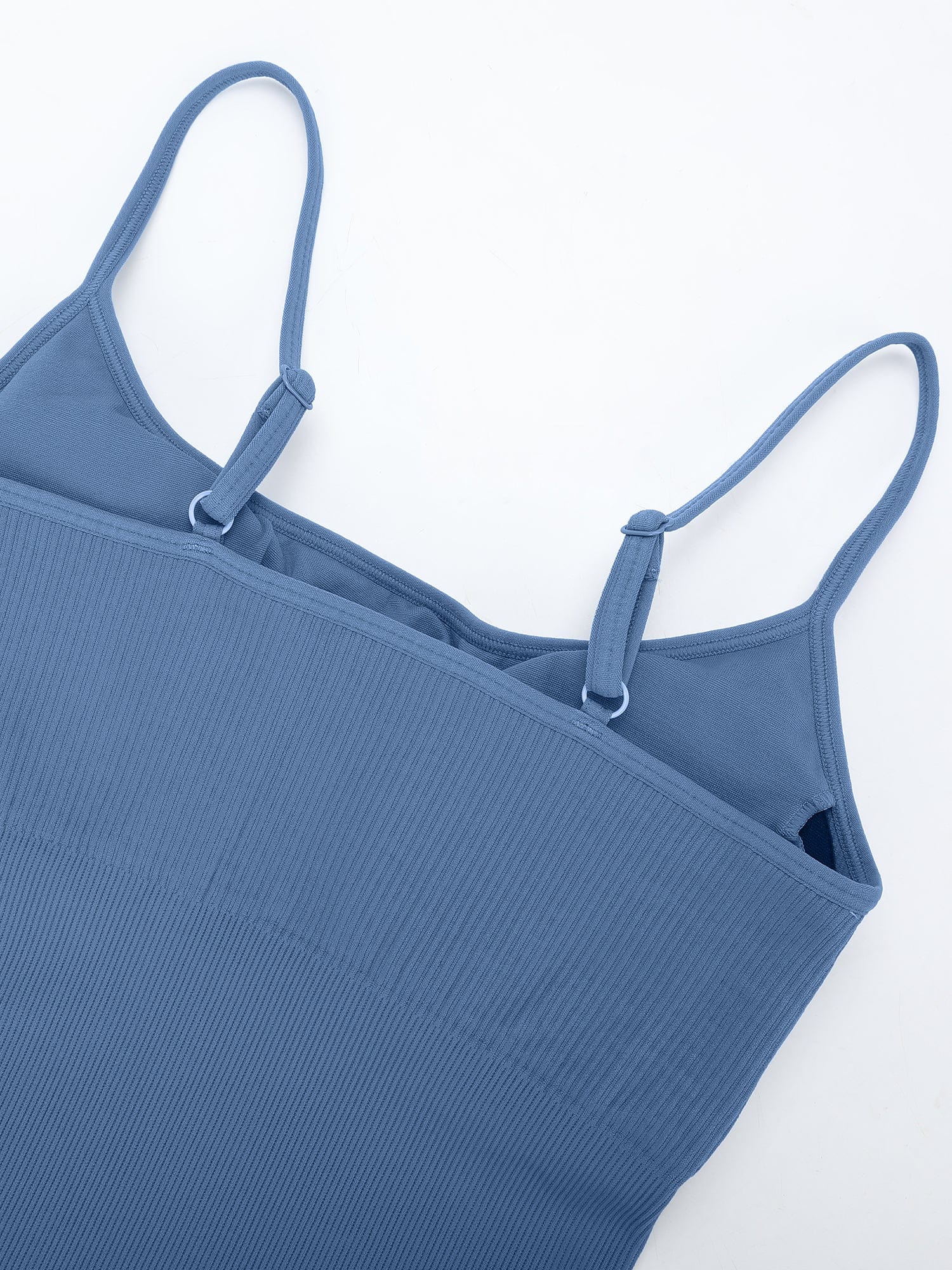 Eco-friendly🌿 Seamless Ribbed Tank Shapewear Romper with Adjustable Straps