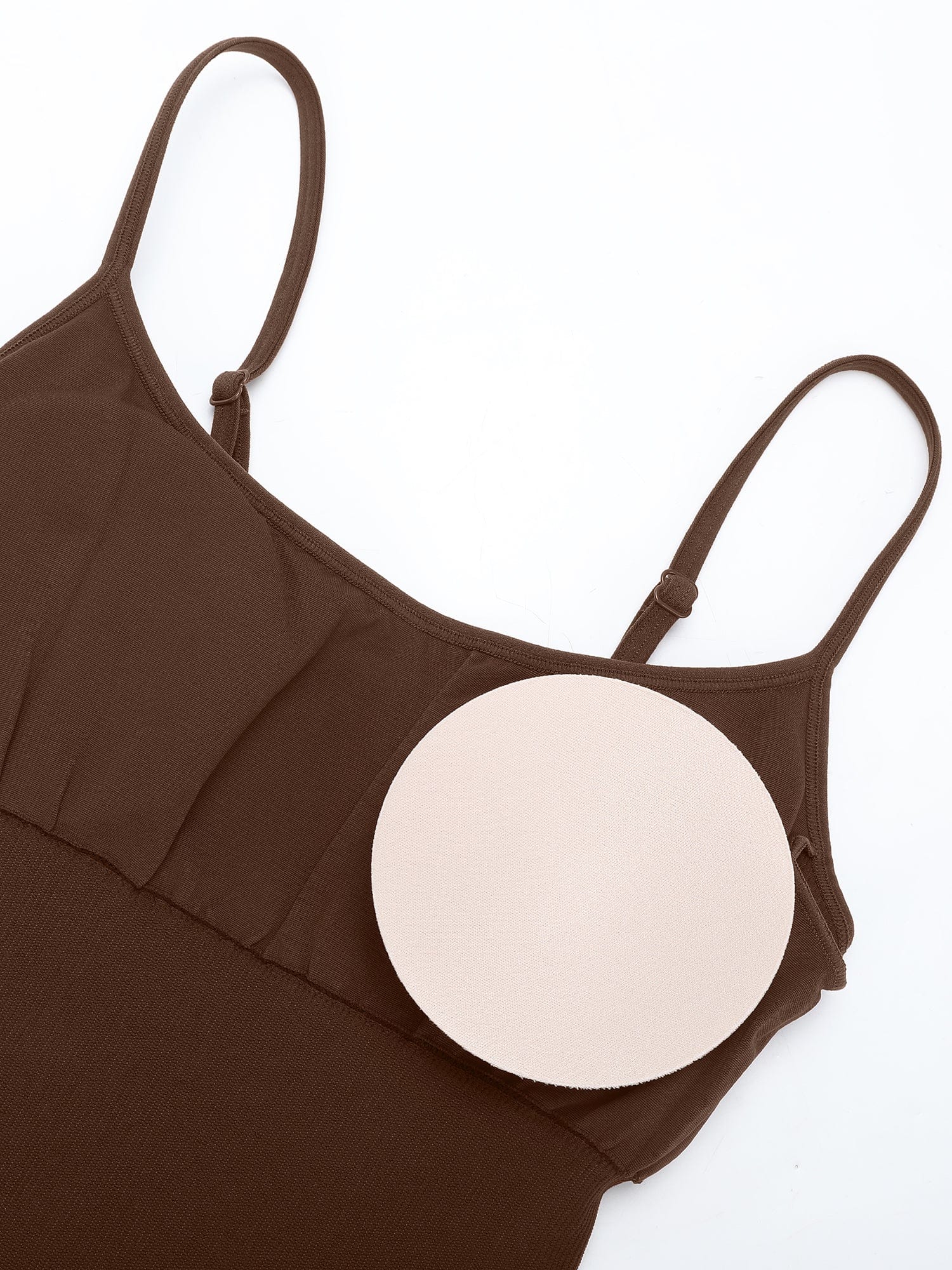 Eco-friendly🌿 Seamless Ribbed Tank Shapewear Romper with Adjustable Straps