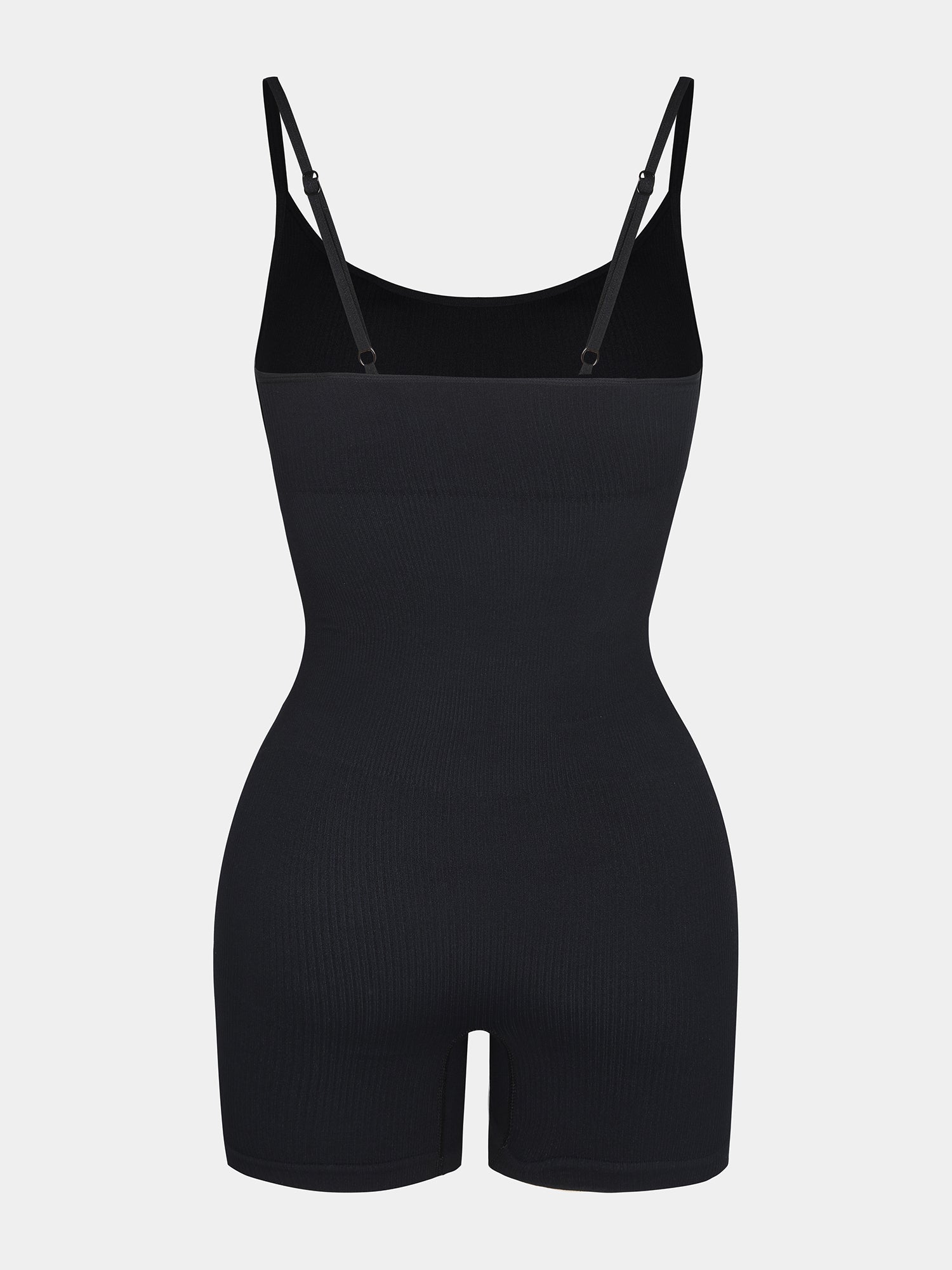 Eco-friendly🌿 Seamless Ribbed Tank Shapewear Romper with Adjustable Straps