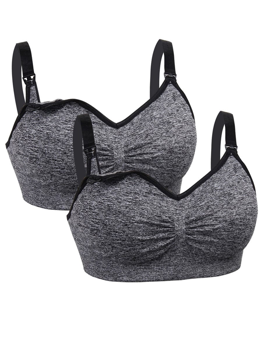Solid Color Women'S 2 Pack Wireless Free Bra Extenders Seamless Bra