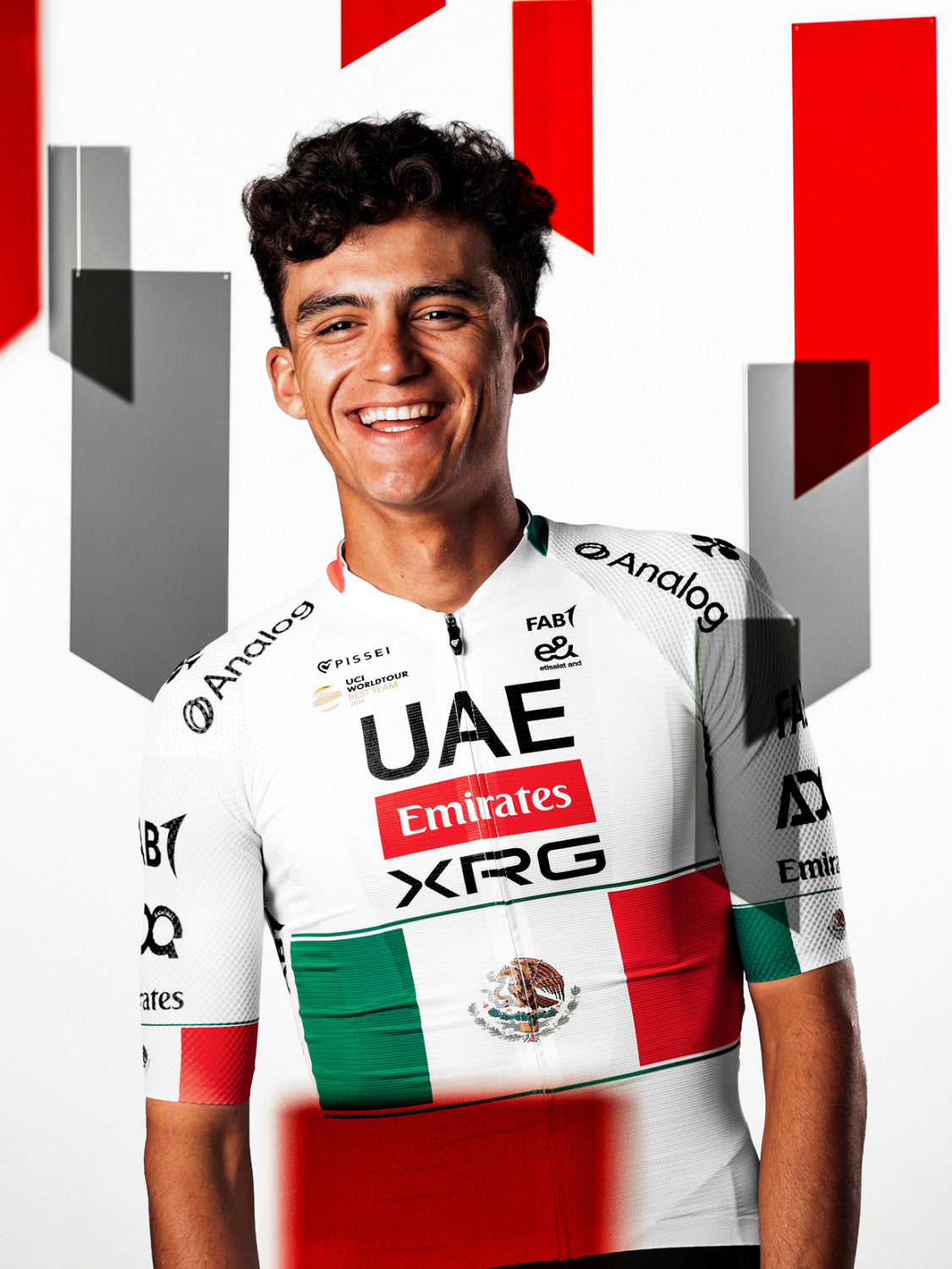 TADEJ POGACAR UAE TEAM EMIRATES - XRG 2026 SPECIAL SHORT SLEEVE JERSEY MEXICAN CHAMPION
