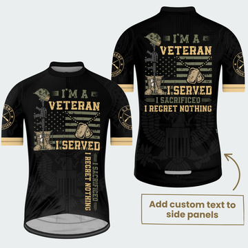 Men’s Personalized U.S. Army I Served Veteran Cycling Jersey & Kit