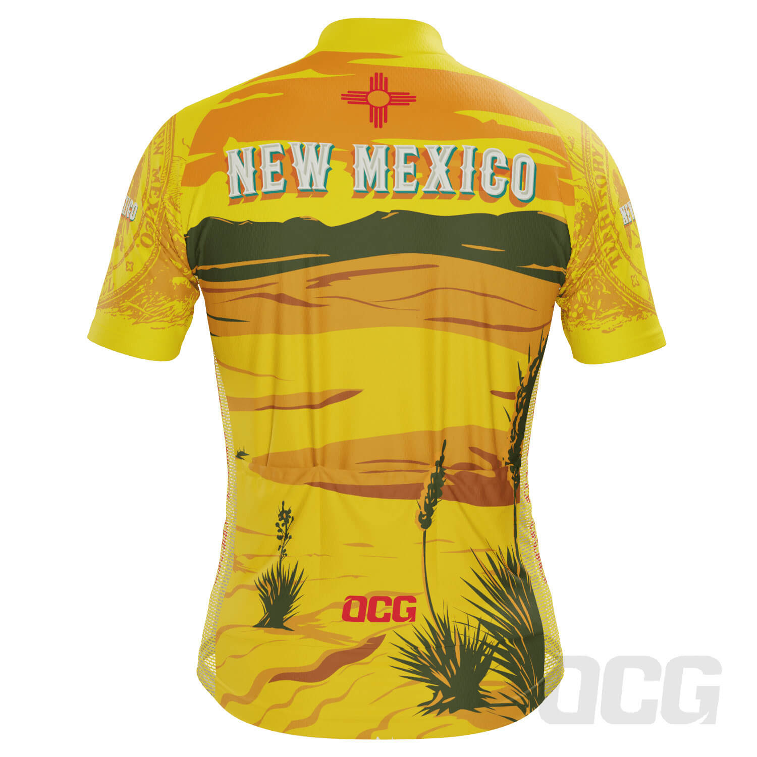 Men's New Mexico US State Icon Short Sleeve Cycling Jersey