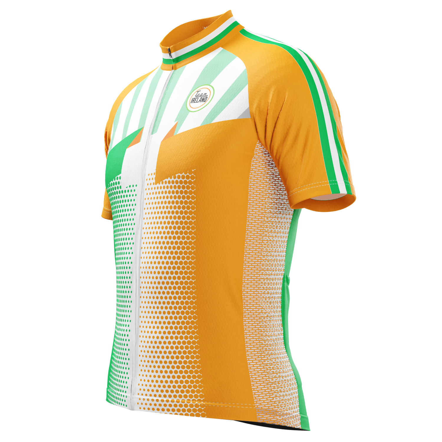 Men's World Countries Team Ireland Icon Short Sleeve Cycling Jersey