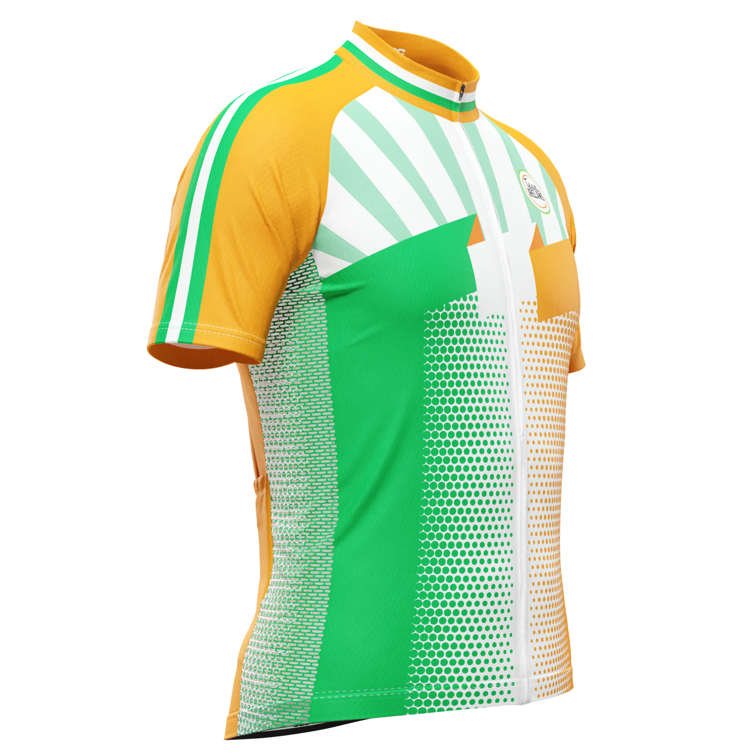 Men's World Countries Team Ireland Icon Short Sleeve Cycling Jersey