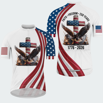 Men’s American Pride Faith & Freedom 250th Anniversary Cycling Jersey