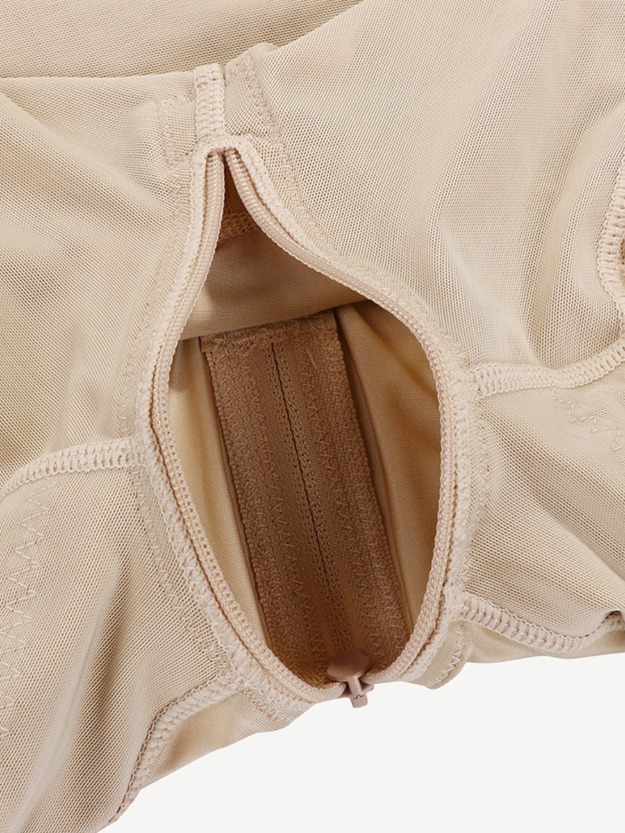 Pretty Detachable Straps Side Zip Postoperative Body Shaper