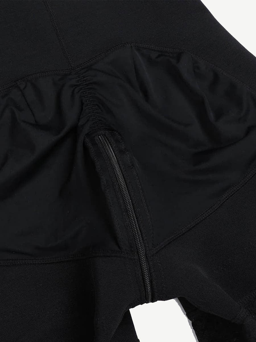 Big Size Lace Trim Postoperative Full Body Shaper