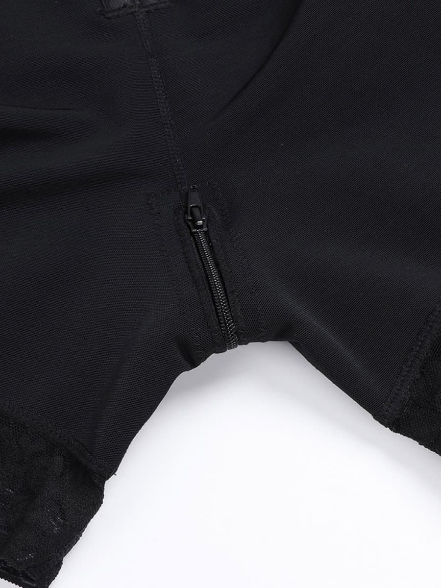 Big Size Lace Trim Postoperative Full Body Shaper